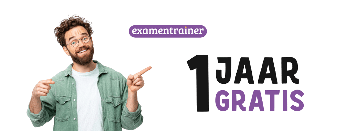 Examentrainer 1 jaar gratis